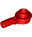 Red Bar 1L with 1 x 1 Round Plate with Hollow Stud