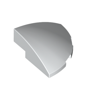 White Slope, Curved 3 x 3 Corner