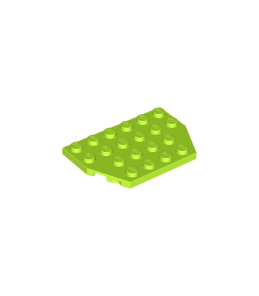 Lime Wedge, Plate 4 x 6 Cut Corners