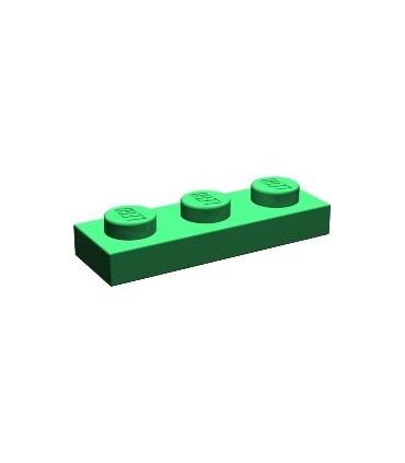 Green Plate 1 x 3