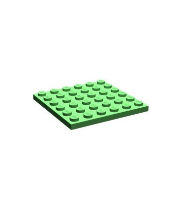Bright Green Plate 6 x 6