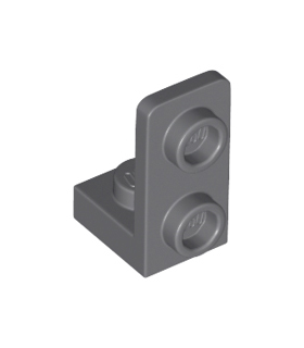 Dark Bluish Gray Bracket 1 x 1 - 1 x 2 Inverted