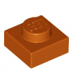 Dark Orange Plate 1 x 1