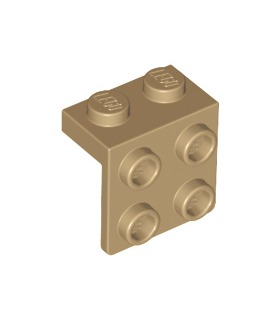 Dark Tan Bracket 1 x 2 - 2 x 2
