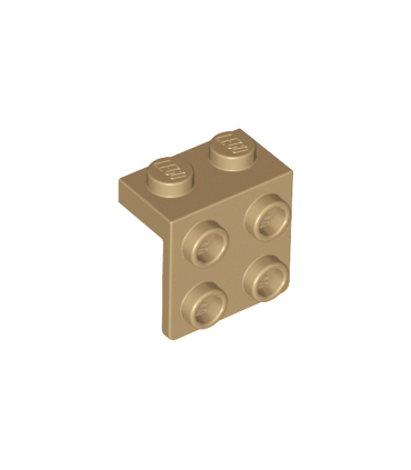 Dark Tan Bracket 1 x 2 - 2 x 2