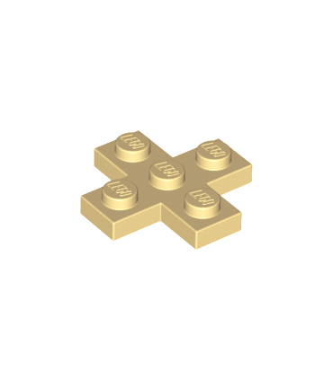 Tan Plate, Modified 3 x 3 Cross