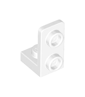 White Bracket 1 x 1 - 1 x 2 Inverted