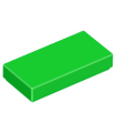 Bright Green Tile 1 x 2