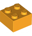 Bright Light Orange Brick 2 x 2