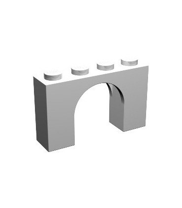 White Brick, Arch 1 x 4 x 2