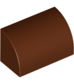 Reddish Brown Slope, Curved 1 x 2 x 1