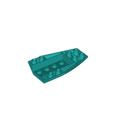 Dark Turquoise Wedge 6 x 4 Triple Inverted Curved