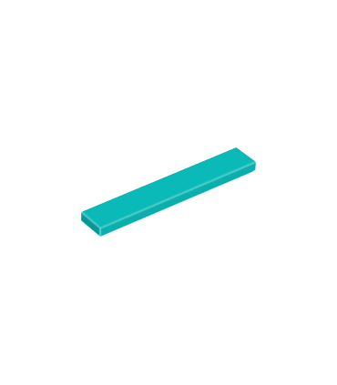 Dark Turquoise Tile 1 x 6