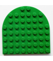 Green Plate, Round 8 x 8 Rounded End