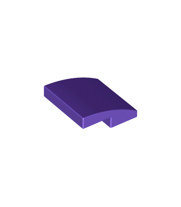 Dark Purple Slope, Curved 2 x 2 x 2/3