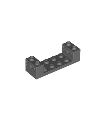 Dark Bluish Gray Technic, Brick 2 x 6 x 1 1/3 with Axle Holes