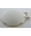 White Dish 6 x 6 Inverted with Bar Handle