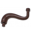 Dark Brown Elephant Tail / Trunk with Bar End - Long Straight Tip