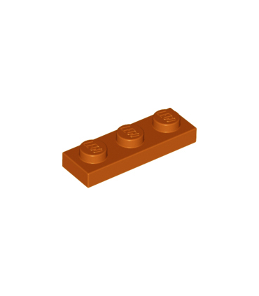 Dark Orange Plate 1 x 3