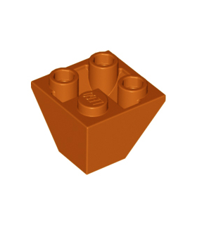 Dark Orange Slope, Inverted 45 2 x 2 Double Convex