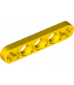 Yellow Technic, Liftarm Thin 1 x 5 - Axle Holes