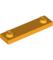 Bright Light Orange Plate, Modified 1 x 4 with 2 Studs with Groove