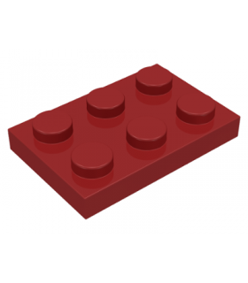 Dark Red Plate 2 x 3