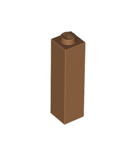 Medium Nougat Brick 1 x 1 x 3