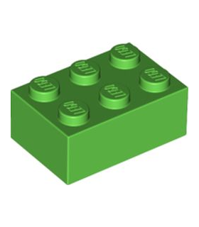 Bright Green Brick 2 x 3