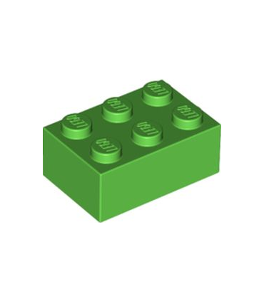 Bright Green Brick 2 x 3