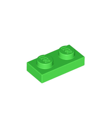 Bright Green Plate 1 x 2