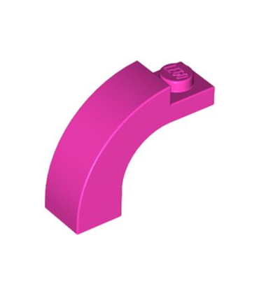 Dark Pink Arch 1 x 3 x 2 Curved Top
