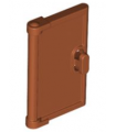 Dark Orange Door 1 x 2 x 3 with Vertical Handle, Mold for Tabless Frames