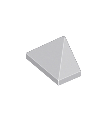 Light Bluish Gray Slope 45 2 x 1 Triple with Bottom Stud Holder