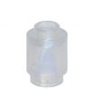 Satin Trans-Clear Brick, Round 1 x 1