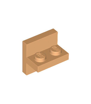Medium Nougat Bracket 2 x 2 - 1 x 2 Centered