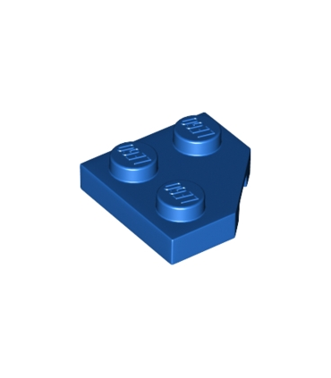 Blue Wedge, Plate 2 x 2 Cut Corner