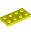 Neon Yellow Plate 2 x 4