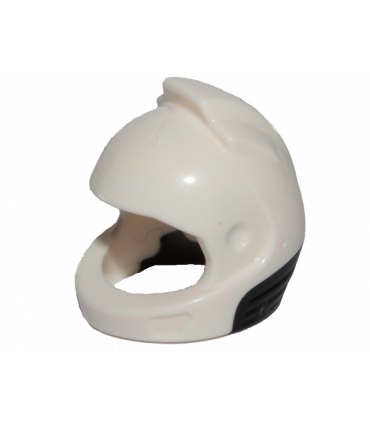 White Minifigure, Headgear Helmet Space, City Astronaut with Molded Black Neck Base Pattern