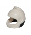 White Minifigure, Headgear Helmet Space, City Astronaut with Molded Black Neck Base Pattern
