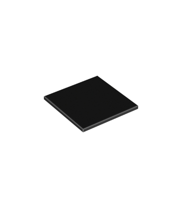 Black Tile 6 x 6 with Bottom Tubes