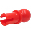 Red Technic, Pin with Friction Ridges and Tow Ball with Round Pin Hole