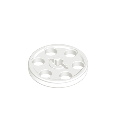 White Technic Wedge Belt Wheel (Pulley)