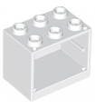 White Container, Cupboard 2 x 3 x 2 - Hollow Studs