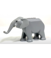 Light Bluish Gray Elephant Type 2 with Short White Tusks