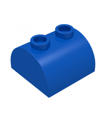 Blue Slope, Curved 2 x 2 x 1 Double with 2 Studs