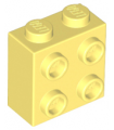 Bright Light Yellow Brick, Modified 1 x 2 x 1 2/3 with Studs on Side