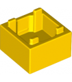 Yellow Container, Box 2 x 2 x 1 - Top Opening
