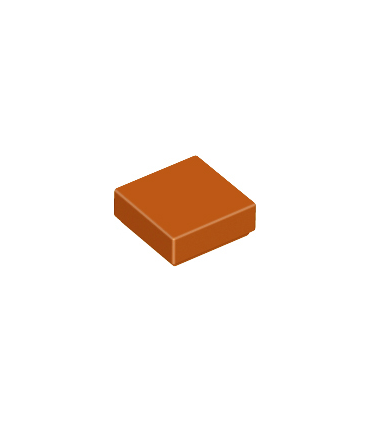 Dark Orange Tile 1 x 1