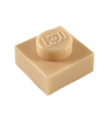 Light Nougat Plate 1 x 1